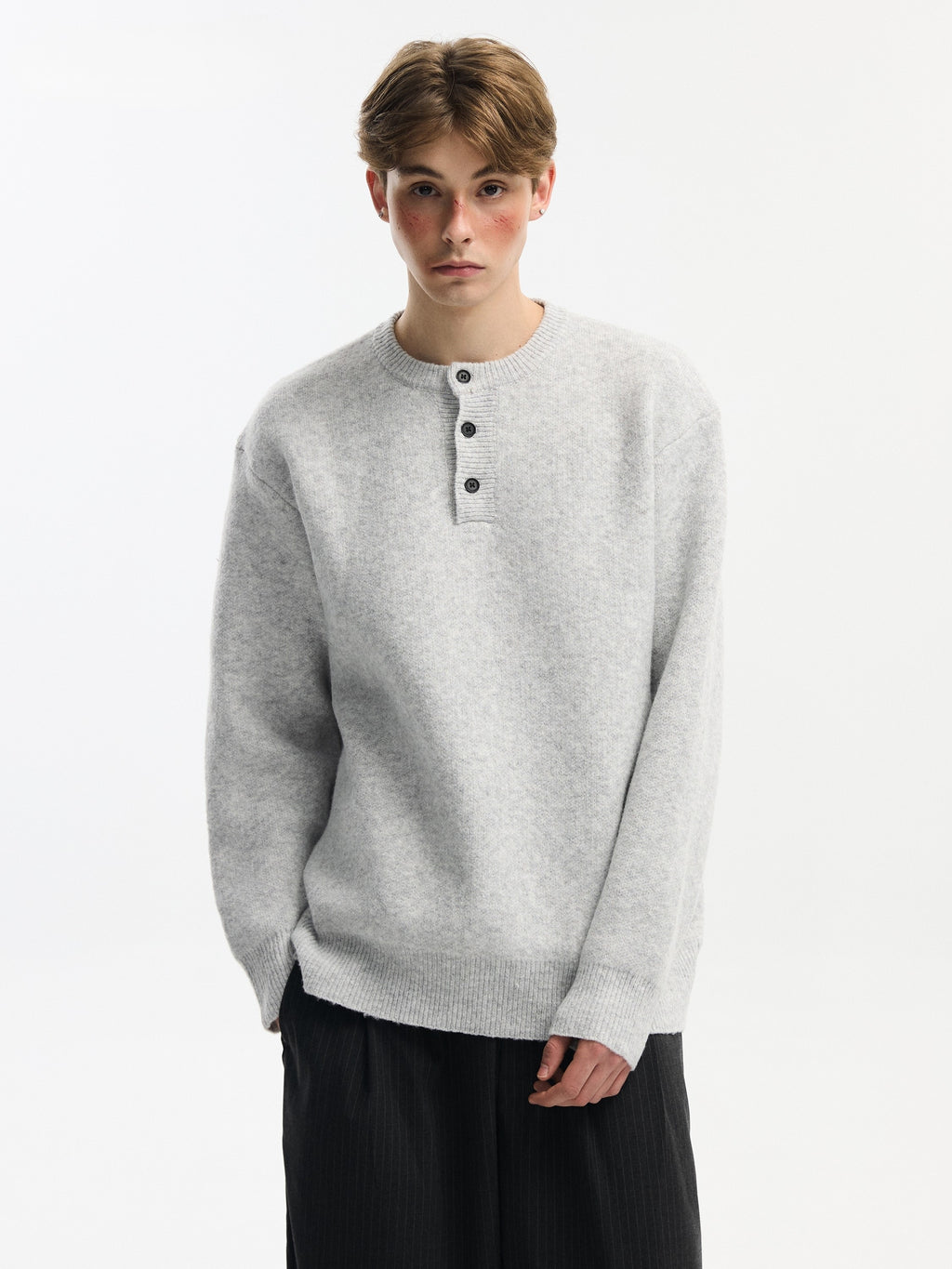 Simple Henry Neck Sweater