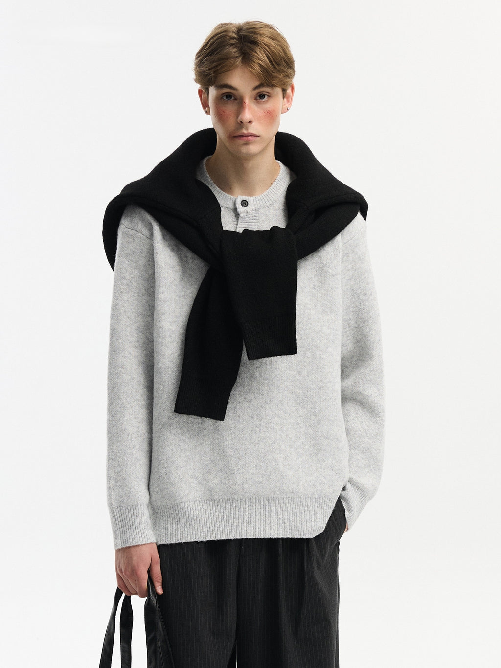 Simple Henry Neck Sweater