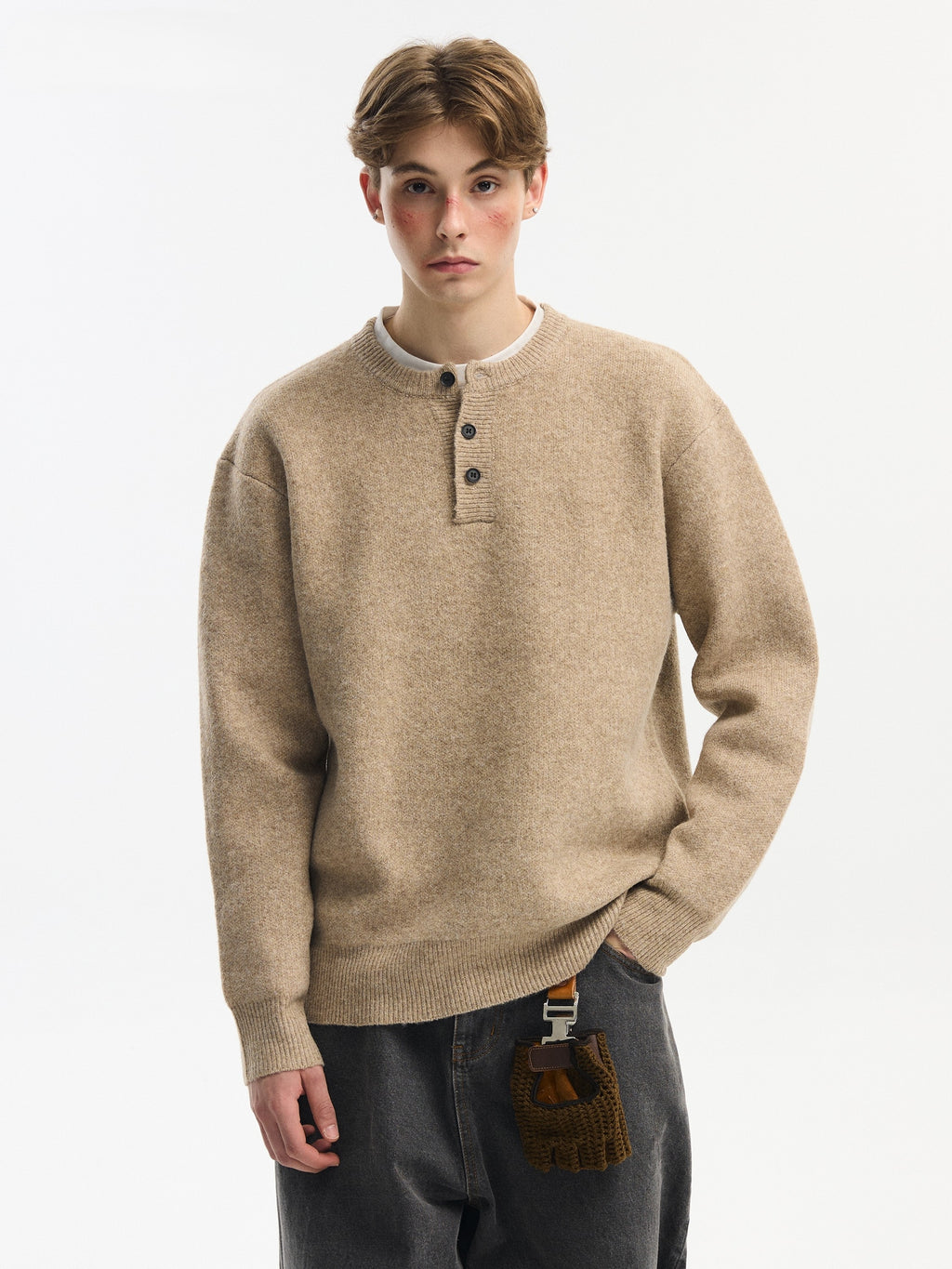 Simple Henry Neck Sweater