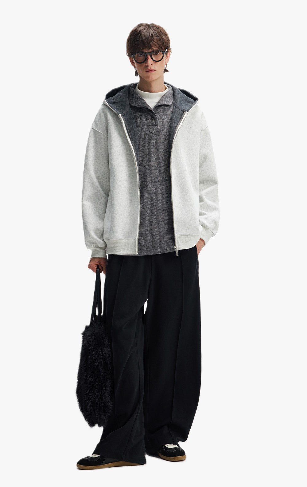 Cleanfit Double-Zip Hooded Sweatshirt